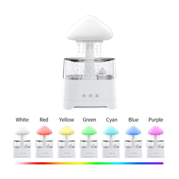 5 IN 1 Bluetooth Speaker Rain Cloud Humidifier, switchable 7 colors, 450ml capacity super quiet, intelligent anti-dry function ___________________ - Image 4